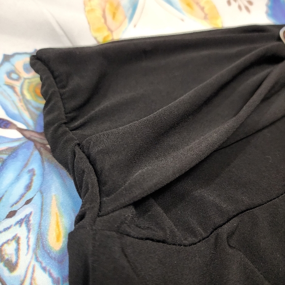 Vintage Womens Black Mariposa Hankerchief Style Skirt Size Small - Picture 4 of 7